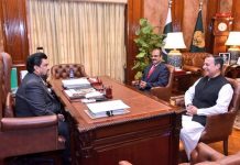 Maritime Minister Junaid Anwar calls on Governor Sindh