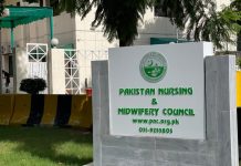 Health minister visits Pakistan Nursing Council