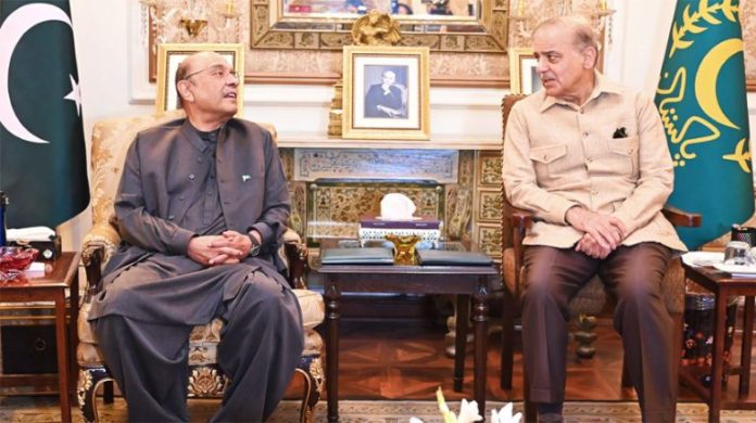 PM Shehbaz meets President Zardari
