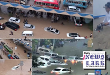 Dozens of abandoned vehicles litter Karachi roads after torrential rains