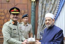 COAS visits Egypt: meets Egyptian defence minister, Chief of Staff