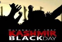 27th October — Kashmir Black Day