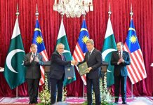 Pakistan, Malaysia sign six accords for cooperation in education, tourism, anti-corruption