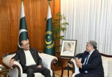Ambassador designate to UAE calls on President Zardari