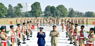 Fayyadh Bin Hameed calls on Field Marshal Syed Asim Munir at GHQ