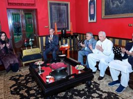 PM visits Sherry Rehman’s residence in Karachi to offer condolences on daughter’s passing