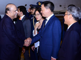 President Zardari arrives in Sanya after completing Hunan visit