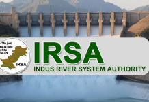IRSA releases 137,400 cusecs water
