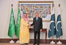 Dar speaks with Saudi FM; offers condolences over helicopter crash, reviews regional peace