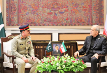 Field Marshal Syed Asim Munir calls on Iranian President