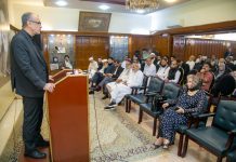 A rich tribute was paid to Imam Khomenei and Shaheed Ayatullah Khamenei in an exceptional programme at the Iranian Consulate