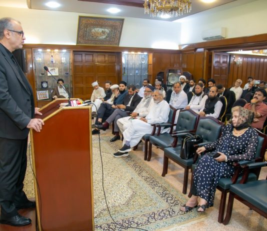 A rich tribute was paid to Imam Khomenei and Shaheed Ayatullah Khamenei in an exceptional programme at the Iranian Consulate