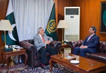 DPM Dar felicitates Ambassador Khan on appointment as envoy to Nepal, underscores strengthening bilateral ties