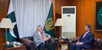 DPM Dar felicitates Ambassador Khan on appointment as envoy to Nepal, underscores strengthening bilateral ties