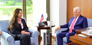 US Charge d’Affaires calls on Khawaja Asif