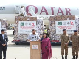 Pakistan sends 100-ton relief to flood hit Nepal