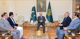 PM Shehbaz felicitates newly elected AJK PM Syed Iftikhar Ali Gilani