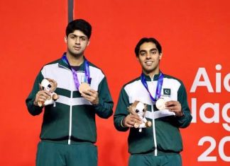 Pakistan secures two bronze medals in squash events of Asian Games