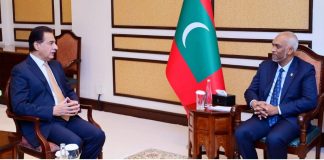 Ayaz meets President of Maldives, both sides reaffirm commitment to strengthening bilateral ties