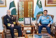 BRAZILIAN DEFENCE DELEGATION CALLS ON AIR CHIEF