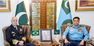 BRAZILIAN DEFENCE DELEGATION CALLS ON AIR CHIEF