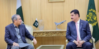 Governor Kundi, Interior Minister discuss security, political situation in KP