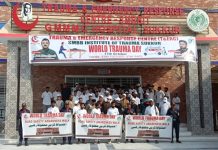 Awareness Walk and Ceremony Held in Sukkur on World Trauma Day, Emphasis on Accident Prevention and Timely Medical Assistance