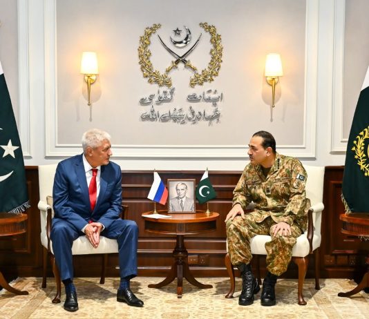 Russian Minister of Internal Affairs calls on COAS Syed Asim Munir